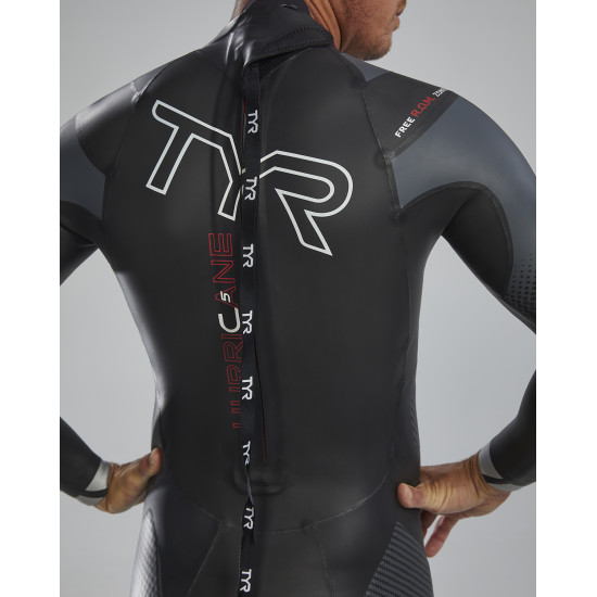 Гідрокостюм чоловічий TYR Men’s Hurricane Wetsuit Cat 5, Silver/Red