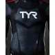 Гідрокостюм чоловічий TYR Men’s Hurricane Wetsuit Cat 5, Silver/Red