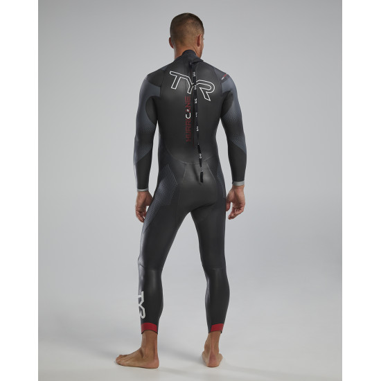 Гідрокостюм чоловічий TYR Men’s Hurricane Wetsuit Cat 5, Silver/Red