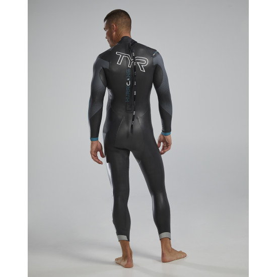 Гідрокостюм чоловічий TYR Men’s Hurricane Wetsuit Cat 3 Silver/Turq