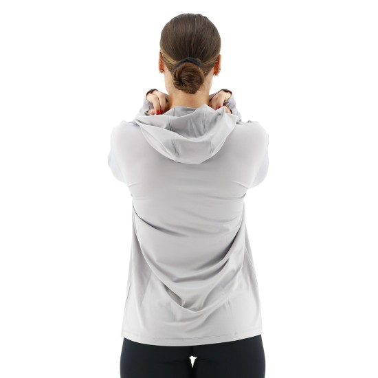 Жіноча футболка з рукавами і капюшоном TYR Women’s SunDefense Hooded Shirt Жіноча футболка з рукавами і капюшоном TYR Women’s SunDefense Hooded Shirt