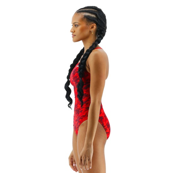Суцільний жіночий купальник TYR Women’s Camo Diamondfit
