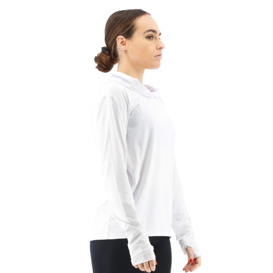 Жіноча футболка з рукавами і капюшоном TYR Women’s SunDefense Hooded Shirt