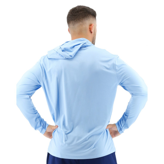 Футболка чоловіча з рукавами та капюшоном TYR Men’s SunDefense Hooded Shirt Футболка чоловіча з рукавами та капюшоном TYR Men’s SunDefense Hooded Shirt
