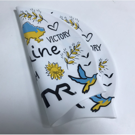Шапочка для плавання Silicone TYR UA MULTI WHITE Шапочка для плавання Silicone TYR UA MULTI WHITE