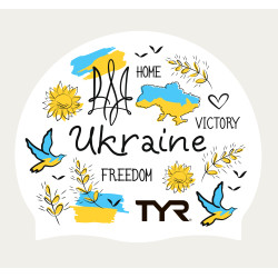 Шапочка для плавання Silicone TYR UA MULTI WHITE