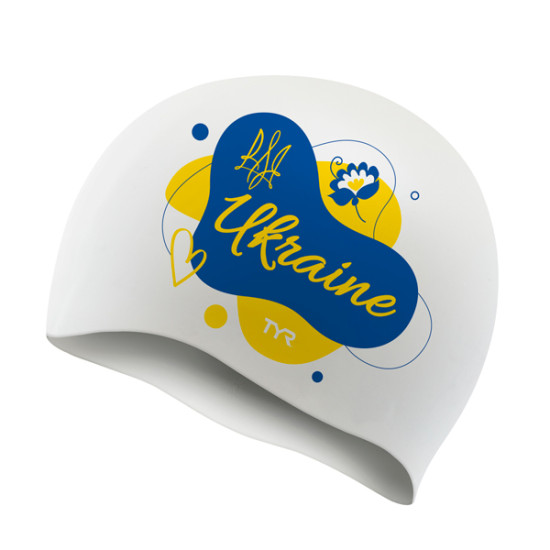Шапочка для плавання Silicone WHITE TYR UA BRAVE Шапочка для плавання Silicone WHITE TYR UA BRAVE