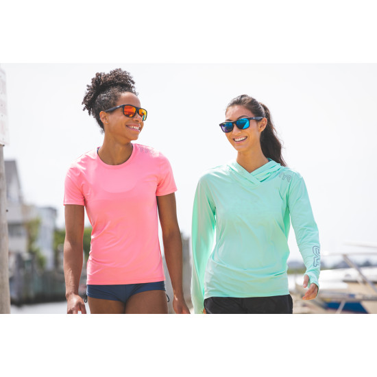 Жіноча футболка з рукавами і капюшоном TYR Women’s SunDefense Hooded Shirt Жіноча футболка з рукавами і капюшоном TYR Women’s SunDefense Hooded Shirt