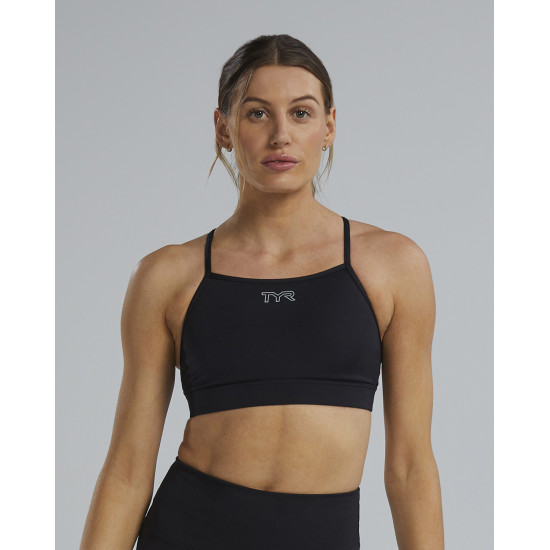 Спортивний жіночій топ TYR Women's Base Kinetic High Neck Sports Bra – Solid