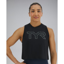Жіноча майка TYR Women's ClimaDry Crop Tech Tank – Solid