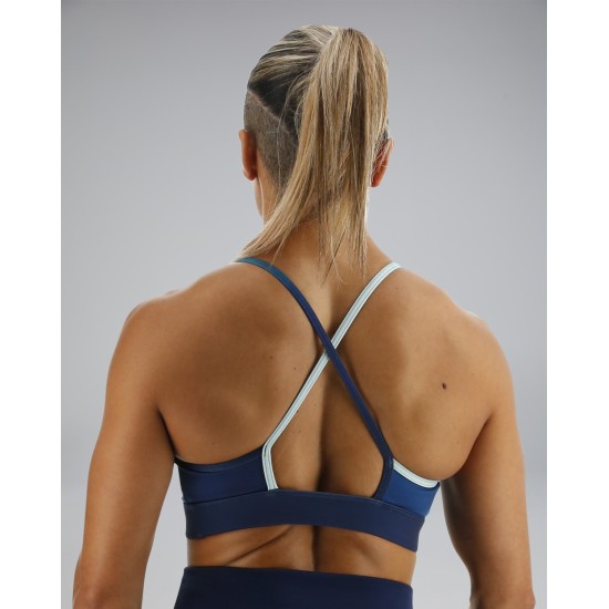 Спортивний жіночій топ TYR Women's Base Kinetic High Neck Sports Bra – Forge Спортивний жіночій топ TYR Women's Base Kinetic High Neck Sports Bra – Forge