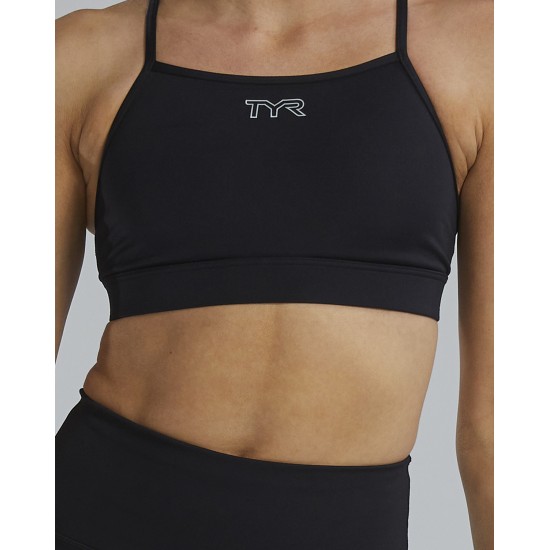 Спортивний жіночій топ TYR Women's Base Kinetic High Neck Sports Bra – Solid Спортивний жіночій топ TYR Women's Base Kinetic High Neck Sports Bra – Solid