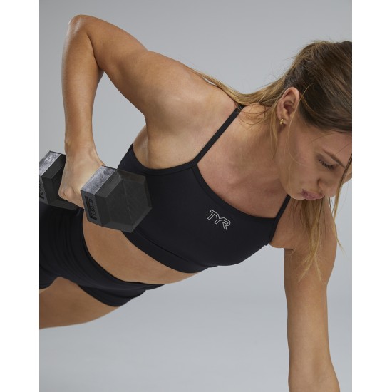 Спортивний жіночій топ TYR Women's Base Kinetic High Neck Sports Bra – Solid Спортивний жіночій топ TYR Women's Base Kinetic High Neck Sports Bra – Solid