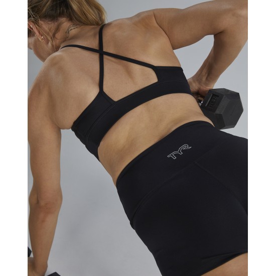 Спортивний жіночій топ TYR Women's Base Kinetic High Neck Sports Bra – Solid Спортивний жіночій топ TYR Women's Base Kinetic High Neck Sports Bra – Solid