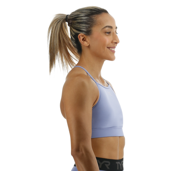 Спортивний жіночій топ TYR Women's Base Kinetic High Neck Sports Bra – Solid Спортивний жіночій топ TYR Women's Base Kinetic High Neck Sports Bra – Solid