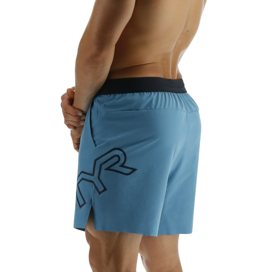 Чоловічі шорти TYR Men's Hydrosphere Unbroken Unlined 7 Big Logo – Solid Чоловічі шорти TYR Men's Hydrosphere Unbroken Unlined 7 Big Logo – Solid