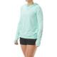 Жіноча футболка з рукавами і капюшоном TYR Women’s SunDefense Hooded Shirt