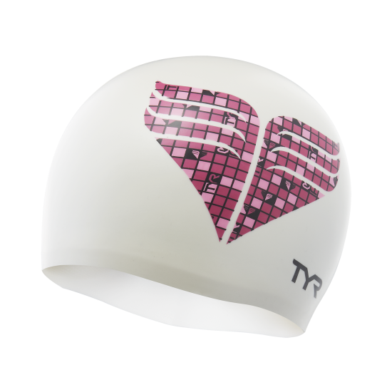 Шапочка для плавання TYR Pink Chevron Silicone Swim Cap