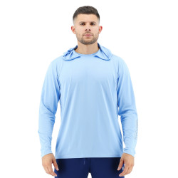Футболка чоловіча з рукавами та капюшоном TYR Men’s SunDefense Hooded Shirt
