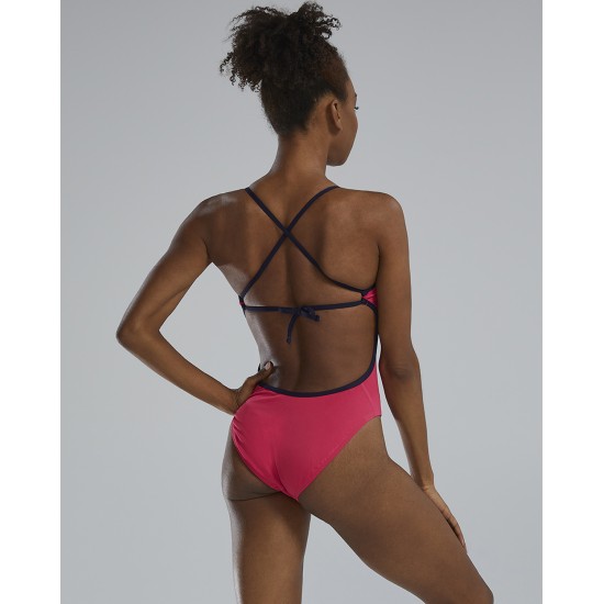 Суцільний жіночий купальник TYR Solid Crosscutfit Tieback Суцільний жіночий купальник TYR Solid Crosscutfit Tieback