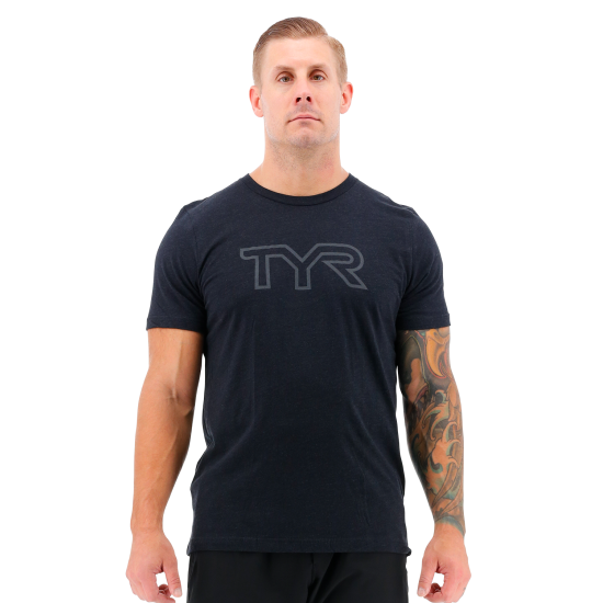Чоловіча спортивна футболка TYR Men’s Unisex Big Logo Tee