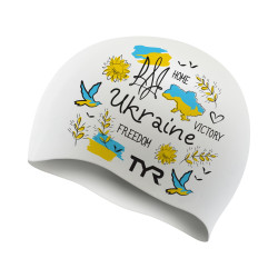 Шапочка для плавання Silicone TYR UA MULTI WHITE