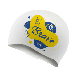 Шапочка для плавання Silicone WHITE TYR UA BRAVE