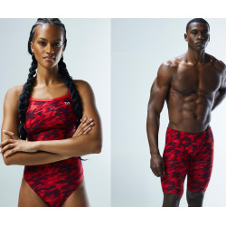 Святковий комплект від TYR: жіночий купальник TYR Camo Diamondfit та чоловічі плавк- плавки-джаммери TYR Men's Camo Jammer Святковий комплект від TYR: жіночий купальник TYR Camo Diamondfit та чоловічі плавк- плавки-джаммери TYR Men's Camo Jammer