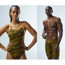 Святковий комплект від TYR: жіночий купальник TYR Fizzy Cutoutfit та чоловічі плавки-джамери TYR Fizzy Jammer Святковий комплект від TYR: жіночий купальник TYR Fizzy Cutoutfit та чоловічі плавки-джамери TYR Fizzy Jammer