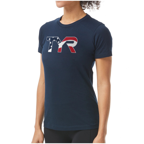 Жіноча спортивна футболка TYR Women’s USA Graphic Tee